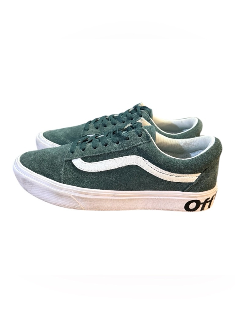 Vans ComfyCush Old Skool Distorted Off The Wall Trekking Green Women’s Size 7.5 - Picture 3 of 9